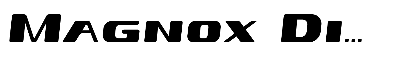 Magnox Display Rounded Oblique